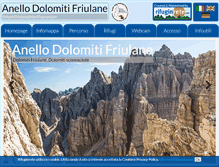 Tablet Screenshot of anellodolomitifriulane.com